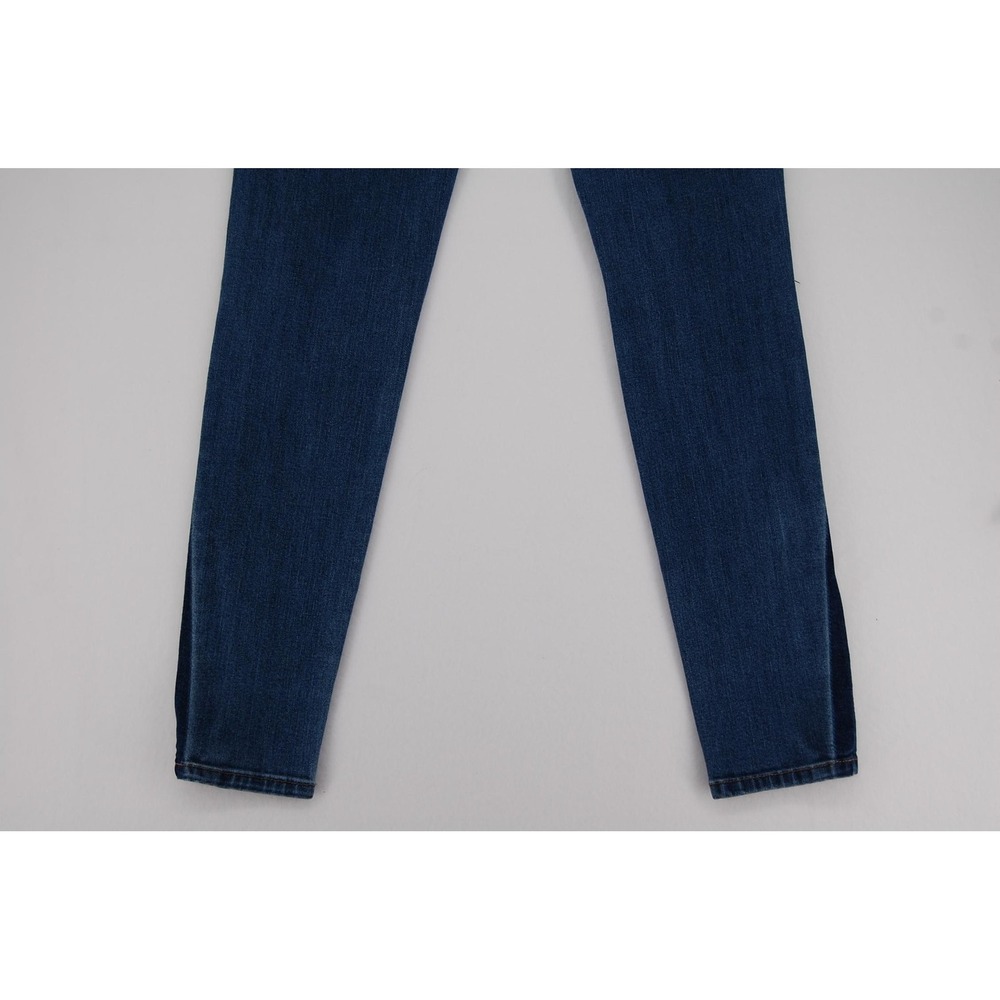 Flying Monkey Jeans Womens 27 Blue Mid Rise Ankle Skinny Distressed‎ Stretch - Picture 9 of 15